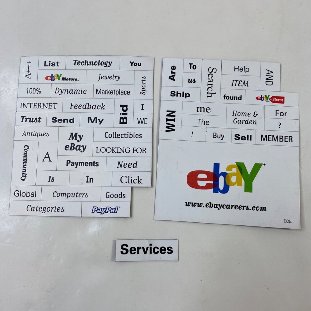 eBay-Themed Magnetic Word Poetry Set
